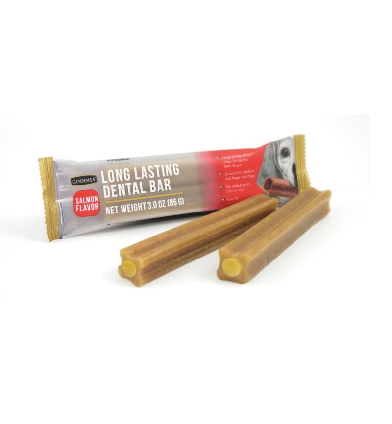 GOODIES 耐嚼型潔牙棒 鮭魚風味 M產品封面圖 GOODIES 耐嚼型潔牙棒 鮭魚風味