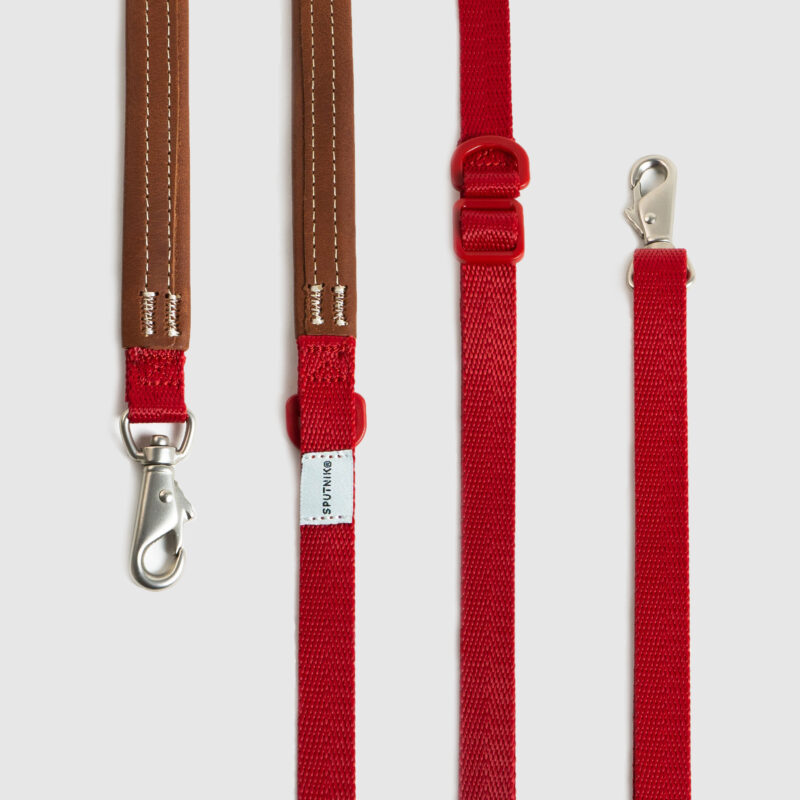 斯普尼克 牽繩 紅色