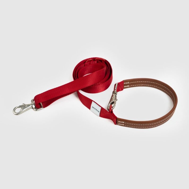 斯普尼克 牽繩 紅色