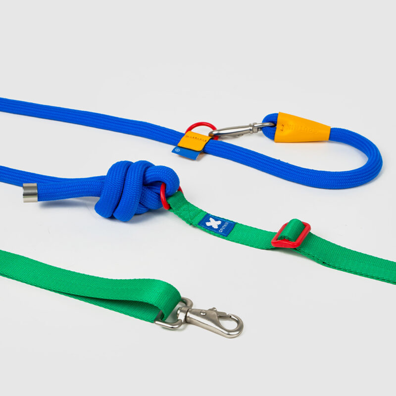 多功能圓牽繩 拼色