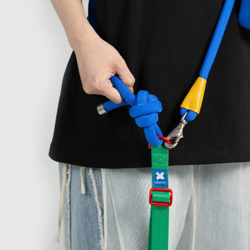 多功能圓牽繩 拼色