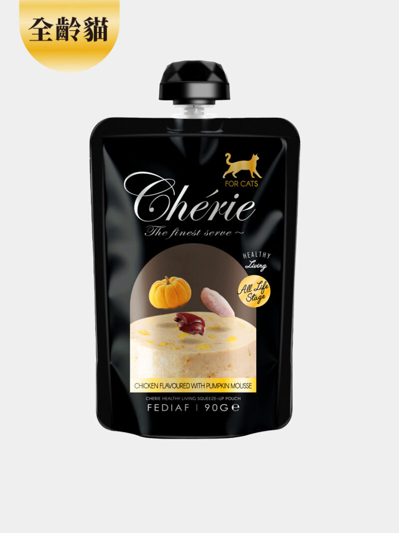 產品封面圖 雞肉佐南瓜慕斯 全齡貓 法麗 全照護轉轉主食餐包-雞肉佐南瓜慕斯 全齡貓