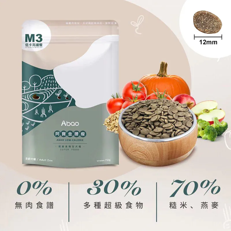 M系列拌飯狗飼料005產品內頁 上層左側產品圖 阿寶 M系列無穀低敏犬飼料